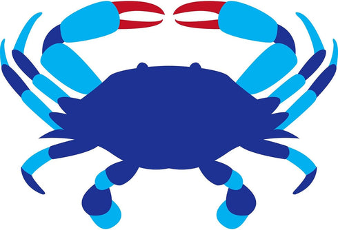 20"x12" CafePress Crab Wall Decal Oval Wall Decal, Vinyl Peel, Reusable Cling