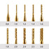 End Mill Sets, 10Pcs Titanium Coat End Mill, 1/8" Shank Micro Engraving Bits for CNC Router