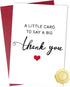 NPCSWXQ Thank You Cards with Envelopes & Stickers, Simple Single Funny Thank You