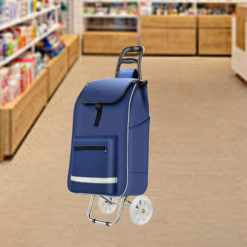 YsXoWiui 55cmx30cmx19cm Shopping Cart Replacement Bag Trolley Bag Portable Oxford Cloth Large Capacity Grocery Cart Bag
