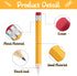 Leinuosen Giant Yellow Wooden Pencils, 14 Inch, 6 Pcs Fun Novelty Props for Kids, School, Office, Christmas Favors