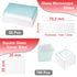 Microscope Slides Clear Glass 50 Pcs Pre-Cleaned Blank Microscope Slides Ground Edges 1" x 3" with 100pcs Pre-Cleaned 20mm x 20mm Microscope Cover Slips Glasses for Basic Biological Science Education