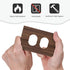 GNIXYUNXI 1 Outlet Covers Dark Walnut Wood Grain Gang Duplex Light Switch Cover Plate Decorative Switch Plate Covers