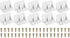 PATIKIL 1.4"x0.9"x0.9" Plastic Corner Braces, 30 Pcs L-Shape Shelf Support Corner Brace