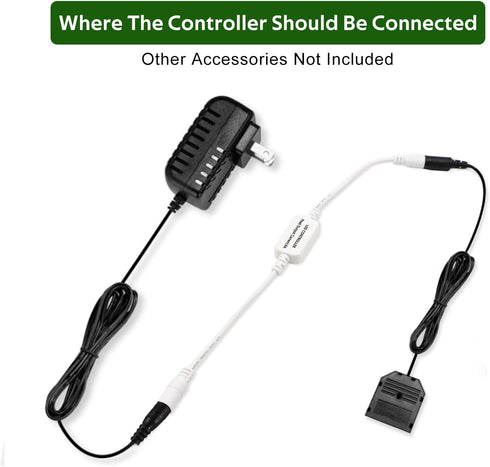 AIBOO Dimmer 12V Dimmable 3528 5050 Updated Mini Remote Control for Single Color LED Strip Lights, RF for DC LED