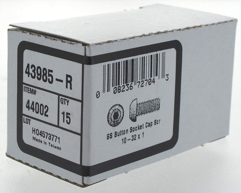 The Hillman Group 44002 10-32 x 1-Inch Button Socket Cap Screw, Stainless Steel, 15-Pack