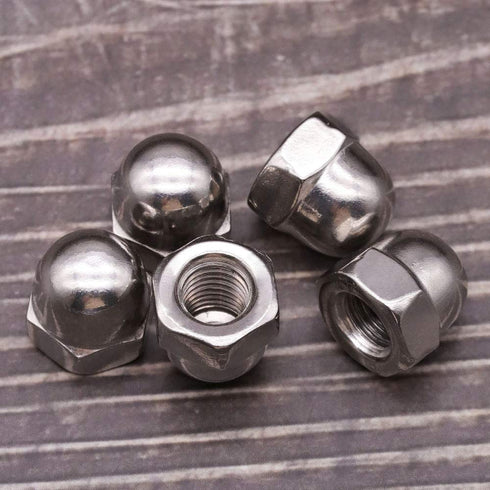 #8-32 Acorn Hex Cap Dome Head Nuts, 304 Stainless Steel 18-8, 50 PCS