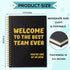 Welcome to The Best Team Ever 160 Blank Pages Spiral Notebook, New Hire Gift for Colleague, New Job Gift for Employee, Teamwork Gift for Coworker, Team Member Gift, Office Work Gift for Staff by Sixrip