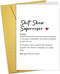 Nchigedy Funny Thank You Card for Supervisor, Hilarious Supervisor Leaving Card, Rude Birthday