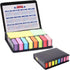 Sticky Notes Tabs for Page Markers, 2000 Pieces Arrow Index Page Flags with PU Box for Annotating Books