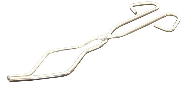 4-CT56 Stainless-Steel Crucible Tongs, 10" Length, Silver