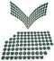 500PCS 18650 Lithium Battery Insulator Ring, Self Adhesive Hollow Paper Pad for Electrical Insulating Adhesive