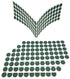 500PCS 18650 Lithium Battery Insulator Ring, Self Adhesive Hollow Paper Pad for Electrical Insulating Adhesive