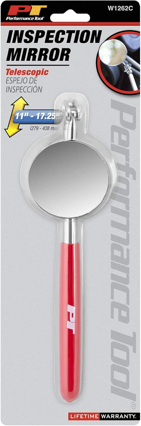 Performance Tool W1262C Telescoping Swivel Mirror, by Performance Tool