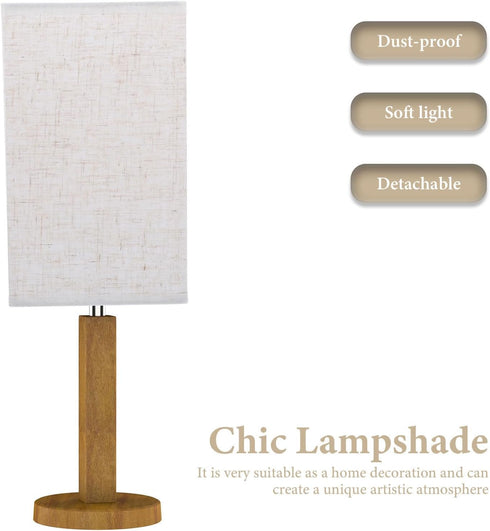 E27, 12cm Bulb MAGICLULU Square Lamp Shades Fabric Clip On Lamp Covers Linen Light Chandeliers Lampshade Replacement