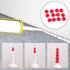 Universal Fit Caulk Saver Cap, Red Caulk Tube Sealer for Sealing and Preserving, 10 Caps