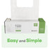 Simple's (3 Pack=240 12"x7"x22", 1.2 Plastic Bags with Handles For Small Business, Bags) Shopping Grocery, Plastic T