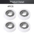 MroMax Roller Idler Bearing Pulley-8 x 22 x 7mm, Sliding Conveyor Nylon Wheel with 688ZZ Bearing, 4Pcs