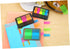 NUOBESTY Transparent Sticky Notes, Page Markers, 3 Colors for Highlighting Writable Repositionable Tabs