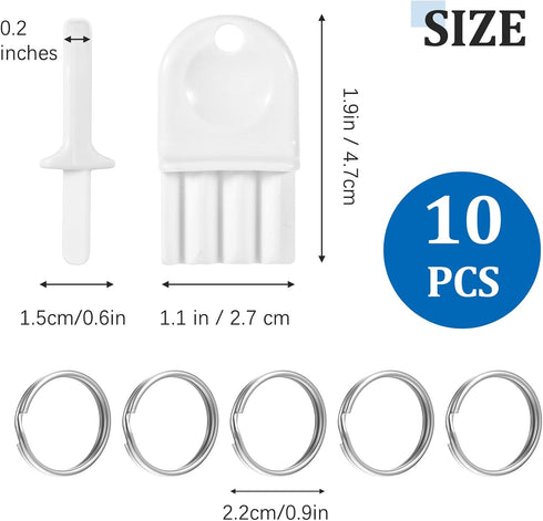 CIATBYYJ 10 5 Commercial Pcs Paper Towel Dispenser Keys, Universal Dispenser Key with Key Rings, Tissue Dispensers Keys