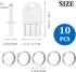 CIATBYYJ 10 5 Commercial Pcs Paper Towel Dispenser Keys, Universal Dispenser Key with Key Rings, Tissue Dispensers Keys