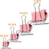 Binder Clip Paper Clamps, 100 Pcs Assorted Sizes for Office School Supplies (Pink)