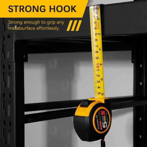 Tape Measure 16 Ft Steel Retractable Self-Locking Measuring Tape with Fractions, Easy Read Metric Measuring Tape