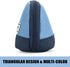 Sooez Wide-Opening Pencil Pen Case, Aesthetic Blue Pencil Pouch, Lightweight & Spacious Zipper Stationery Bag for