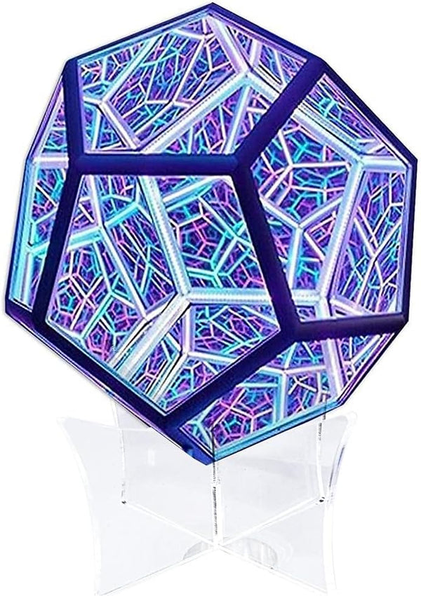 WBTY Dodecahedron Art Light, Space LED Light Adjustable Color Light, Creative Cool Infinite