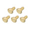 Hex Head Screw Bolt 5Pcs (1/4-20x1/2"), Brass Fully Threaded Solid Hex Bolts for Machinery Repair