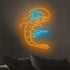 Cowboy Shrimp Neon Sign, Western Cowboy Neon Light, Sea Animal Led Sign, Shrimp Wall Room Art Decor, Restaurant Kitchen