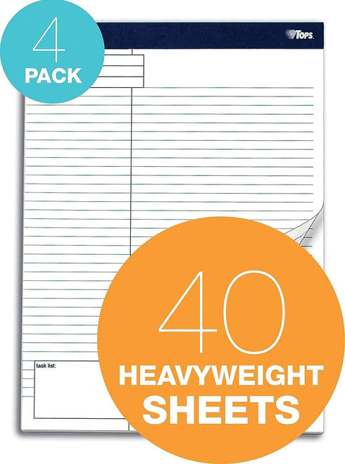 TOPS Project Planning Pads, 40 Sheets per Pad, 4 Pads per Pack