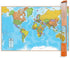 Waypoint Geographic Blue Ocean Series World Wall Map, Laminated Educational Poster, 24” H x 36” W