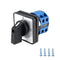 Changeover Switch SYW28-20, 4 Positions, 8 Terminals, Universal Rotary Cam Selector Latching Switches, 550V 20A