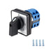 Changeover Switch SYW28-20, 4 Positions, 8 Terminals, Universal Rotary Cam Selector Latching Switches, 550V 20A