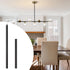 M16 7.9 Inches 11.8 Inches KCO Lighting Threaded Extension Rod and Black Extension Rods Lighting Fixture Downrods Stems