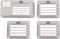 Envelope Addressing Guide Stencil Template Set, BENBO 4 Styles for Making Card Addressing
