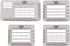 Envelope Addressing Guide Stencil Template Set, BENBO 4 Styles for Making Card Addressing