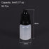 50 Pcs 5ml Plastic Dropper Bottles, Empty Squeezable Liquid Drop Bottles with Black Cap for Solvents