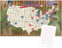 Ballpark Travel Quest Poster Set, Laminated, Includes Stickers, 17"x28", Made in the USA