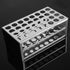 stonylab 32-Hole Stainless Steel Test Tube Rack, Acid-Alkali Resistant Holder for Laboratory Use