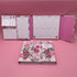 Cute Weekly Organiser Self-Stick Notes, Mini Sticky Note Tab, Pastel Memo Pad Set, Colored Printing with Rose Shapes,