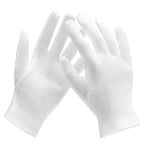 10 Pairs Archival Photo Gloves, White Work Gloves for Handling Art and Photography