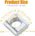 Qjaiune 25Pcs M6 2020 M6 3D 2020 6mm Slide in T Nut Aluminum Extrusion T Nuts, Sliding T Nuts Tee Slot Nuts