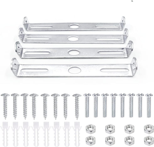 4 Packs Universal Light Fixture Mounting Bracket Square Kit,3.9 inch Ceiling Light