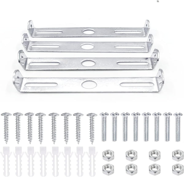 4 Packs Universal Light Fixture Mounting Bracket Square Kit,3.9 inch Ceiling Light