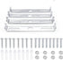 4 Packs Universal Light Fixture Mounting Bracket Square Kit,3.9 inch Ceiling Light