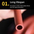 AXYGENYU 1pc 5m (16.4ft) Winemaking(4mm*8mm) Flexible Food Grade Silicone Tubing - Red Gas Hose for Pump Transfer, Home