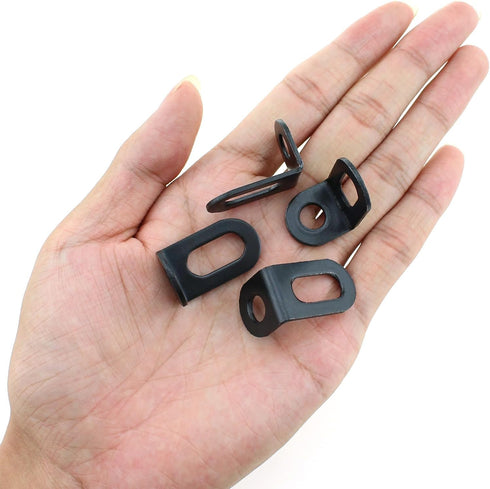 Bxian 15PCS 18x18x30mm Black Adjustable Heavy Duty Shelf Bracket L Shape Metal Corner Brace Table/Chair Reinforcement