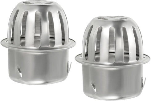 PATIKIL Dome Gutter Guard Filter - 2 Pack 304 Stainless Steel Strainer, Anti-Blocking Tool for Leaves and Debris, Fits